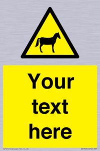 Custom warning horses